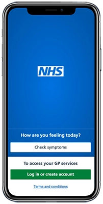Image of the NHS App