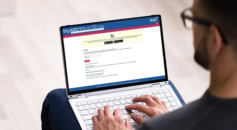 systmonline on a laptop